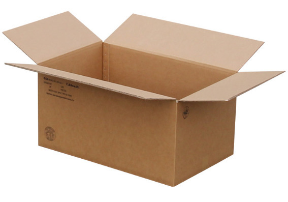 Corrugated cardboard folding box, double wall, int. dimensions 838 x 531 x 411mm, quality 2.92CA - 1