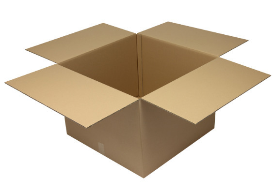 Corrugated cardboard folding box, double wall, int. dimensions 700 x 700 x 500 mm, quality 2.30BC - 1