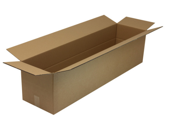 Corrugated cardboard folding box, double wall, int. dimensions 1200 x 300 x 300 mm, quality 2.30BC - 1