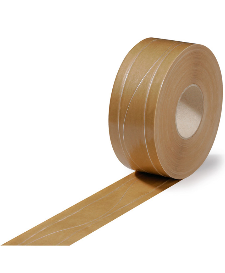 Lepiaca páska pre mokré lepenie, vystužená, 70 mm x 200 m, 75 g/m2 - 1