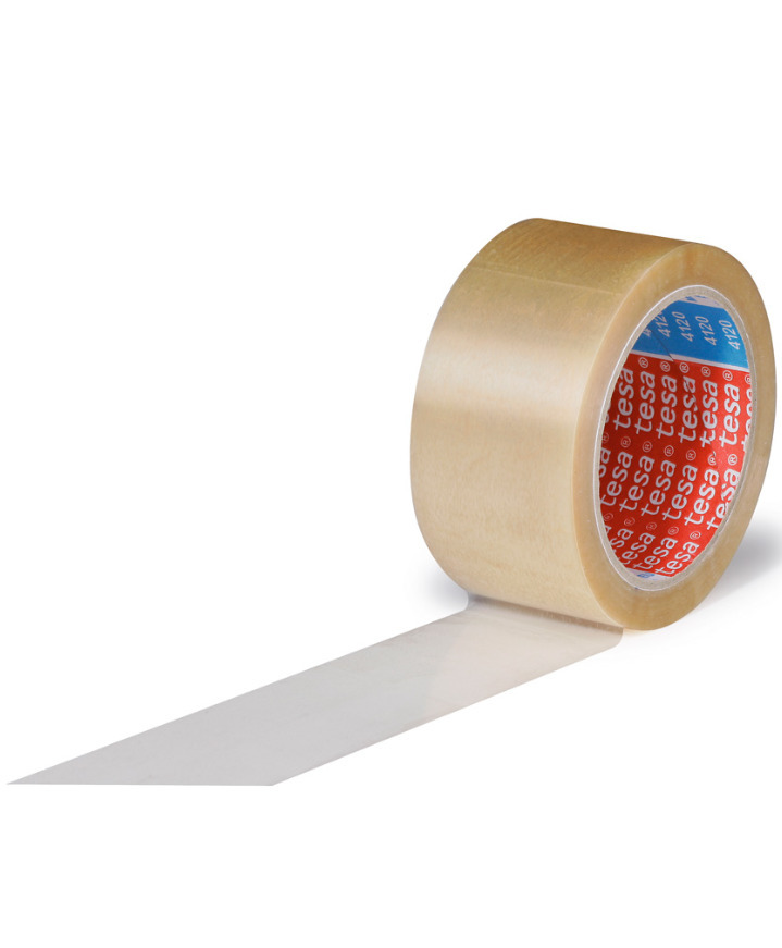 tesa PVC tape 4120, transparent, 50 mm bredt x 66 rm, tykkelse 49µ - 1