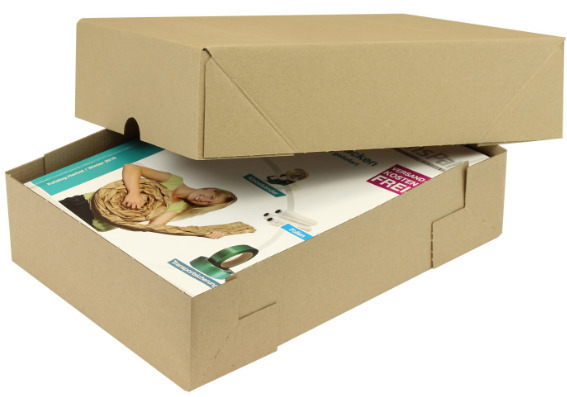 Self-erect box, microcorrugated board, internal dimensions 305 x 215 x 75/75 mm, Q. 1.02E - 1