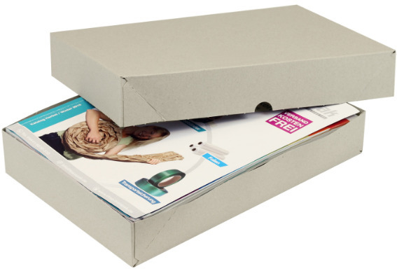 Selef-erect box, solid board, internal dimensions 305 x 215 x 50/50 mm, format A4 - 1