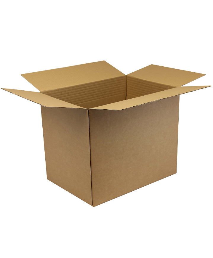 Rychlouzavírací krabice, 1vrstvá, s výškovým rýhováním, 430 x 310 x 280-360 mm, kvalita 1.30B - 1