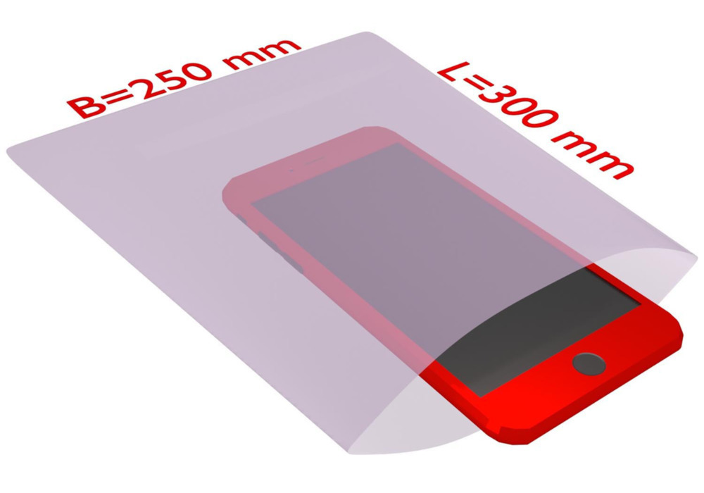Sachet ESD en plastique, 250 x 300 mm, épaisseur 100µ, pochette antistatique PE - 1