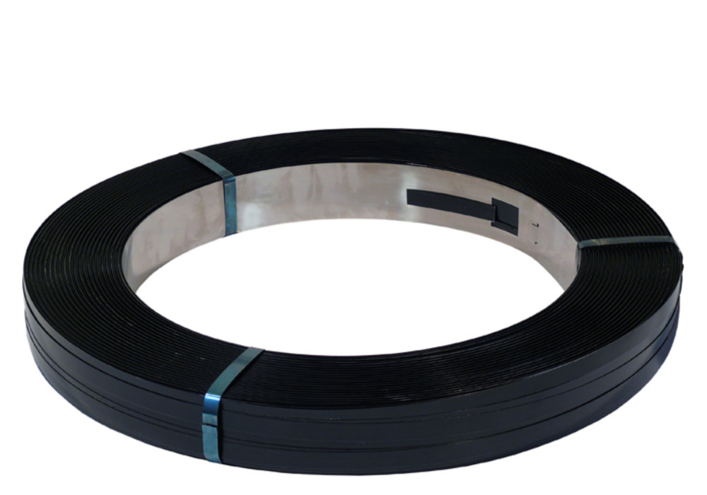Ocelová páska, modrá, šířka 19 mm x 0,5 mm - 1