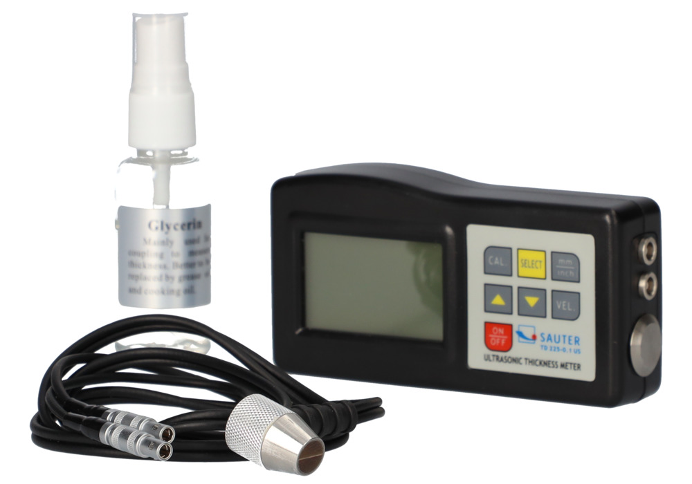 Medidor de espesor de material por ultrasonidos Sauter TD 225-0.1US, cabezal de medición externo - 4