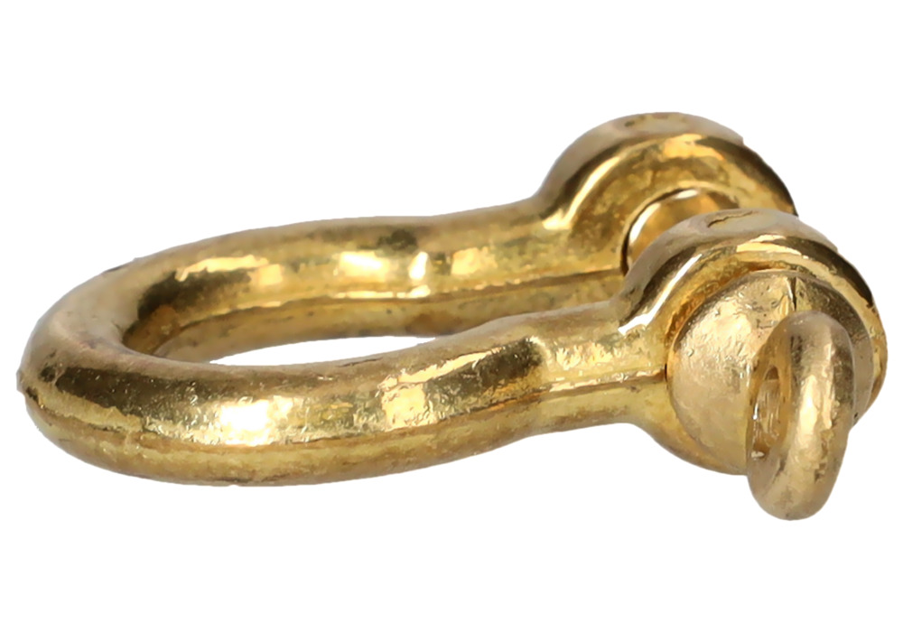 Brass shackle, for dip tank, Ø bar 5, wire 4.5, 8 mm - 2