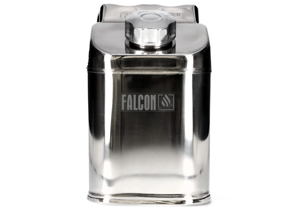 Jerrican de acero inoxidable con desagüe, 10 litros: Falcon - 1