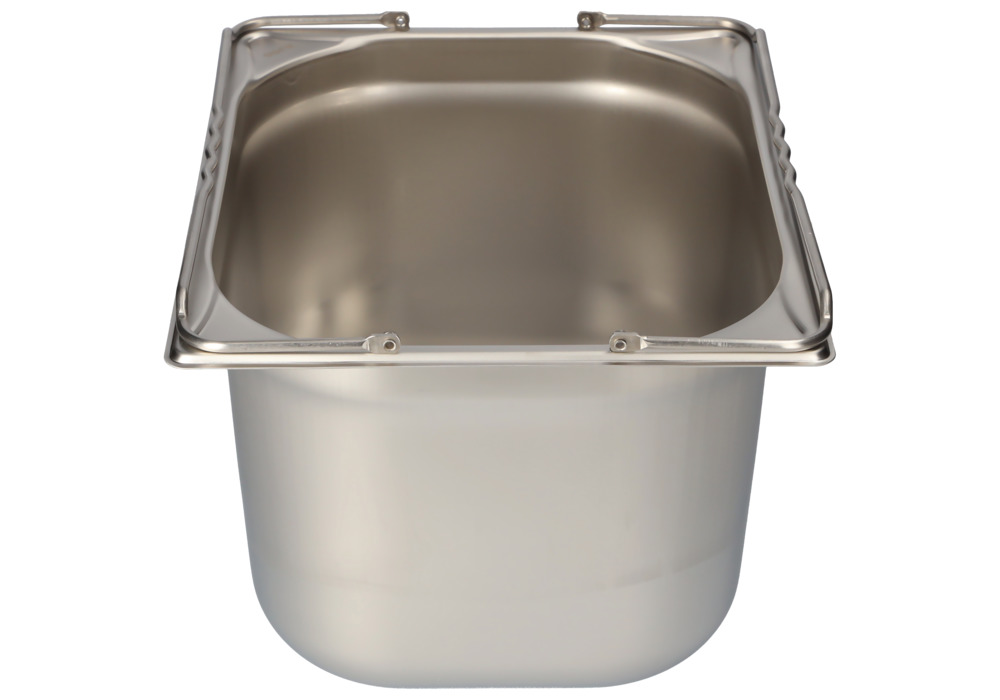 Small container GN-B 1/2-200, stainless steel, with handle, 11.7 litre capacity - 3