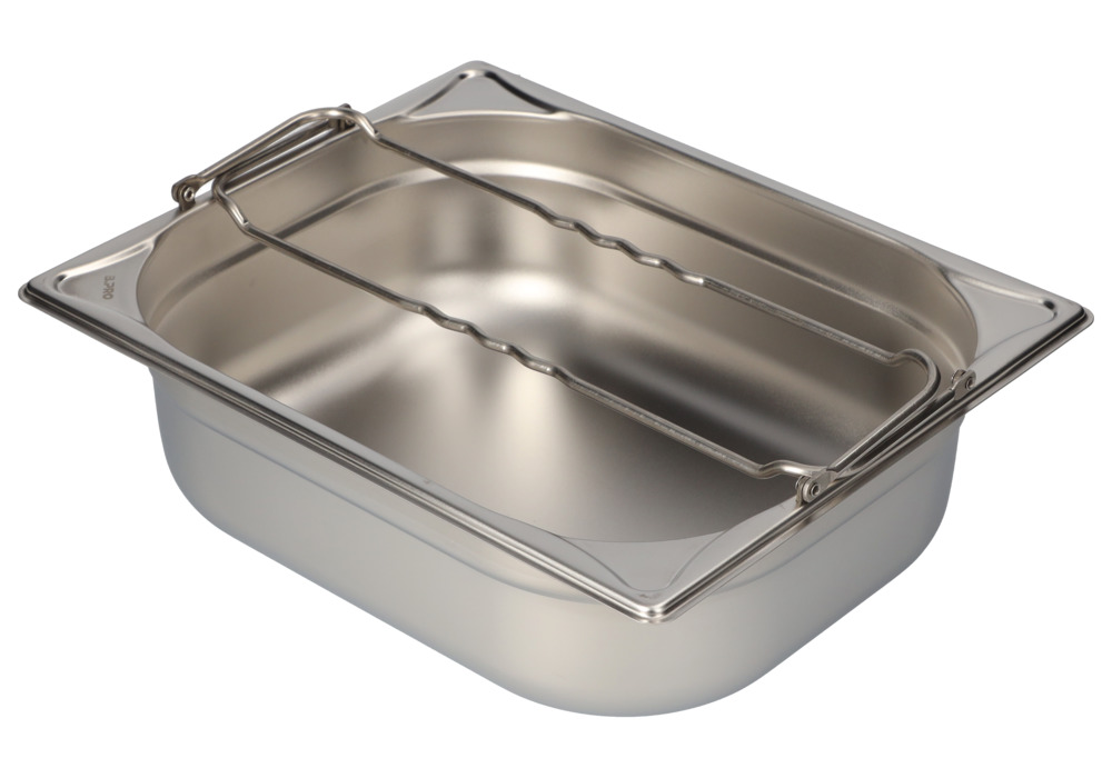 Small container GN-B 1/2-100, stainless steel, with handle, 6 litre capacity - 7