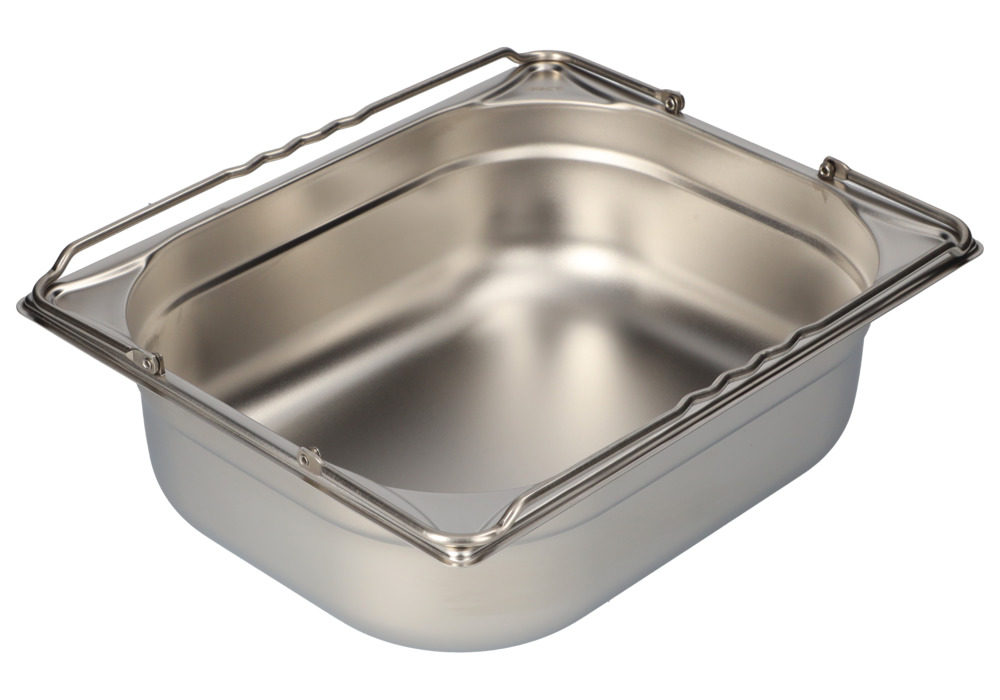 Small container GN-B 1/2-100, stainless steel, with handle, 6 litre capacity - 5