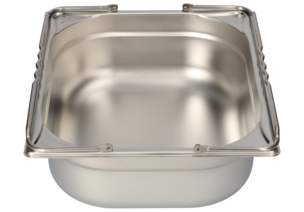 Small container GN-B 1/2-100, stainless steel, with handle, 6 litre capacity - 4