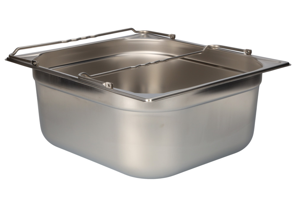 Small container GN-B 2/3-150, stainless steel, with handle, 12.7 litre capacity - 8