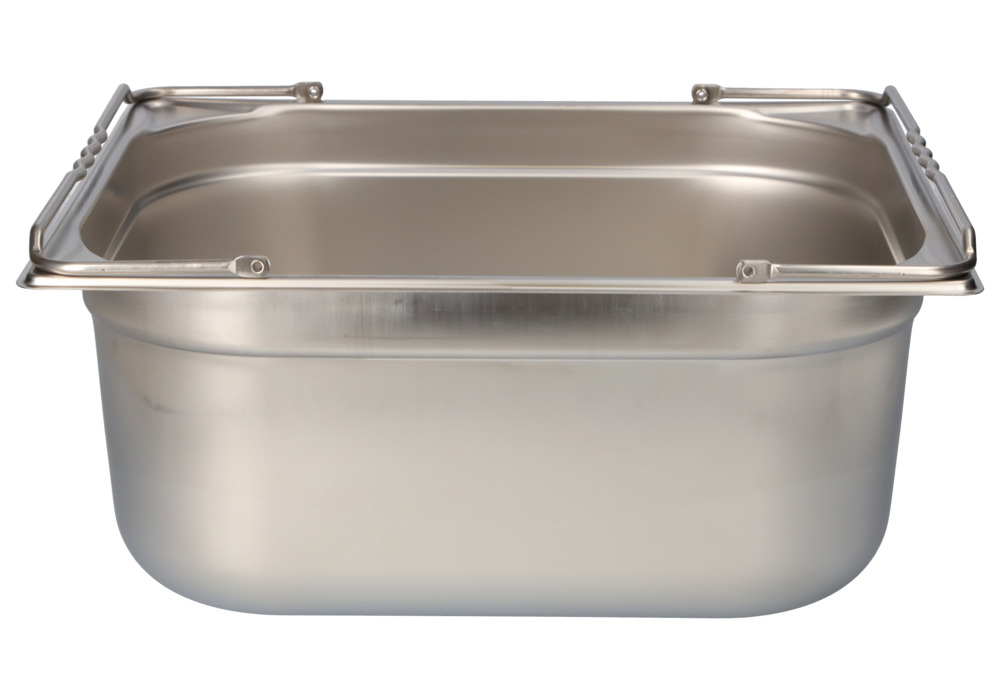 Small container GN-B 2/3-150, stainless steel, with handle, 12.7 litre capacity - 7