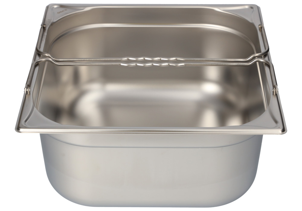 Small container GN-B 2/3-150, stainless steel, with handle, 12.7 litre capacity - 5