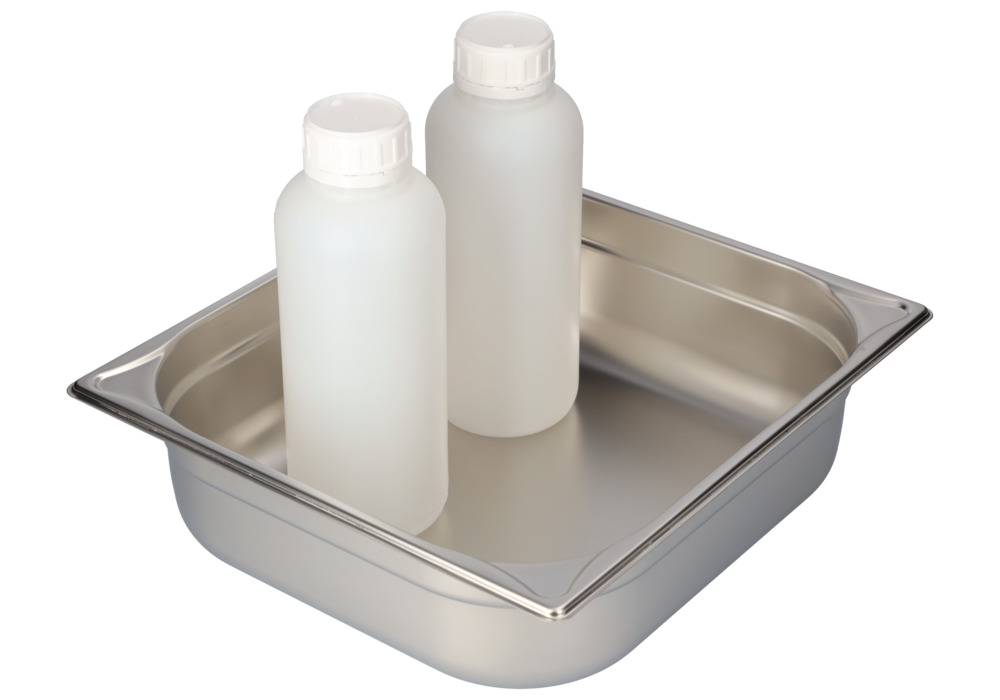 Small container GN 2/3-100, stainless steel, 8.5 litre capacity - 1