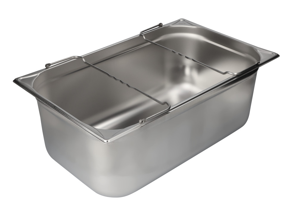Small container GN-B 1/1-200, stainless steel, with handle, 26.5 litre capacity - 4