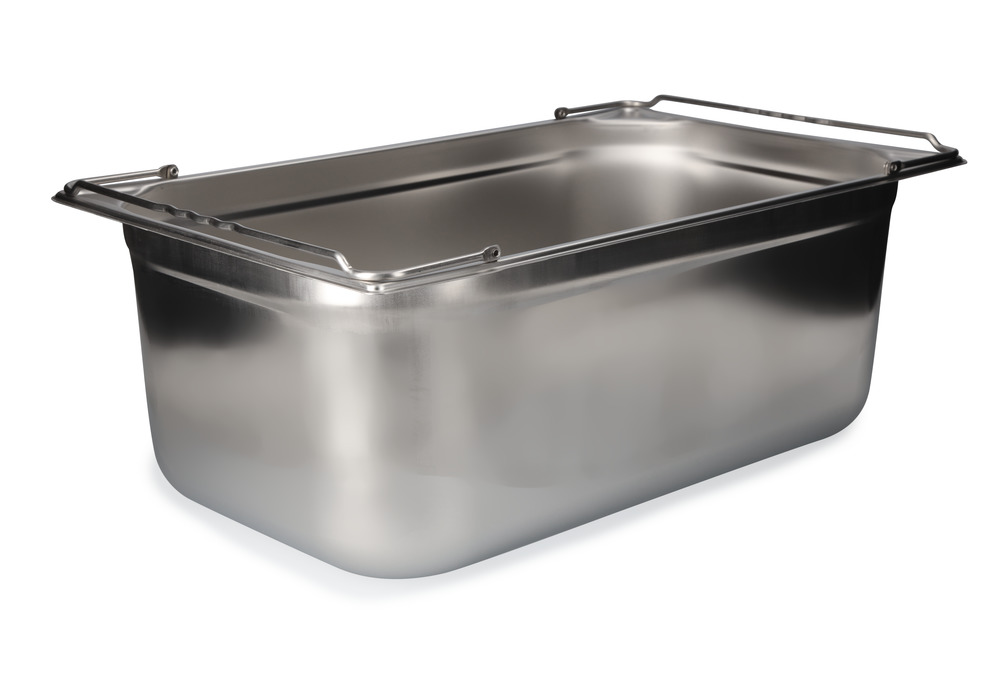 Small container GN-B 1/1-200, stainless steel, with handle, 26.5 litre capacity - 3