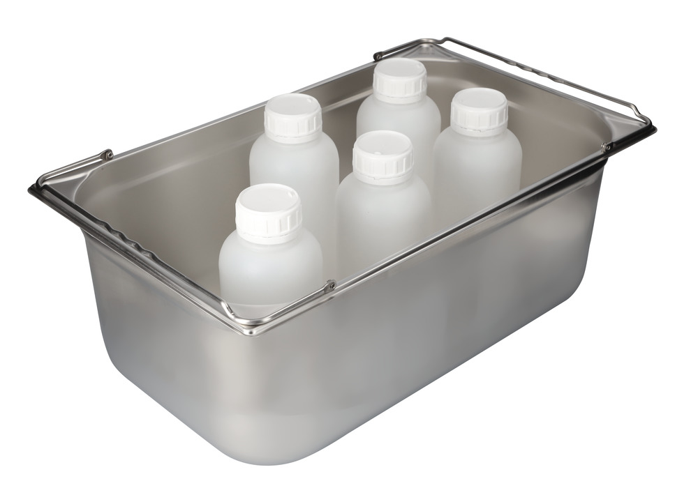 Small container GN-B 1/1-200, stainless steel, with handle, 26.5 litre capacity - 8