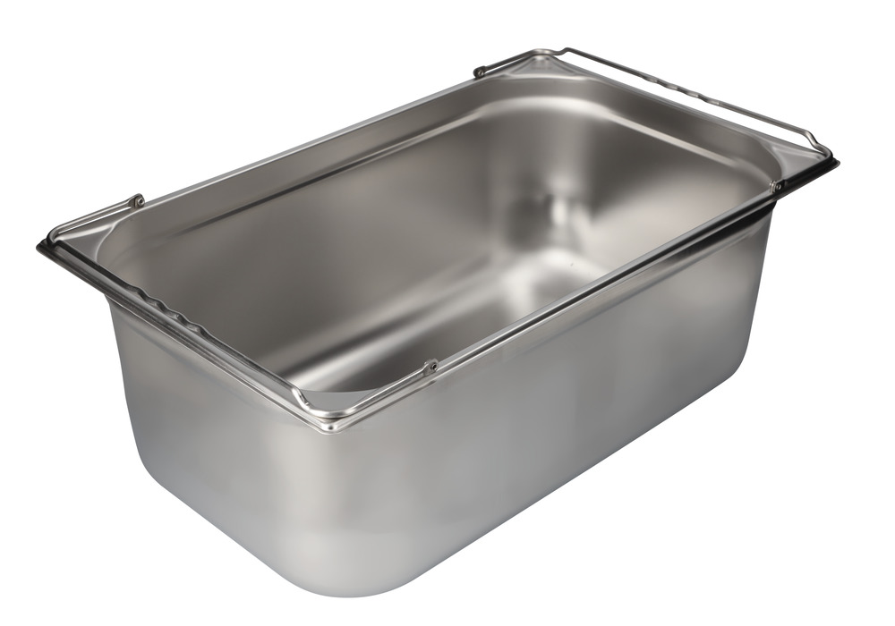 Small container GN-B 1/1-200, stainless steel, with handle, 26.5 litre capacity - 9
