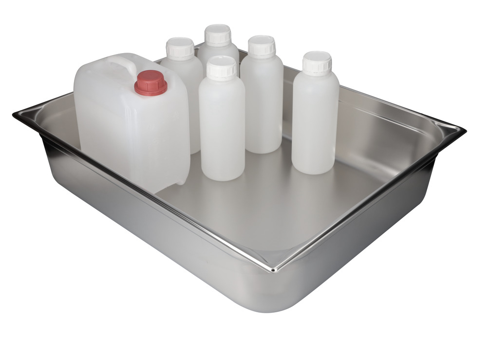 Small container GN 2/1-150, stainless steel, 43.4 litre capacity - 1