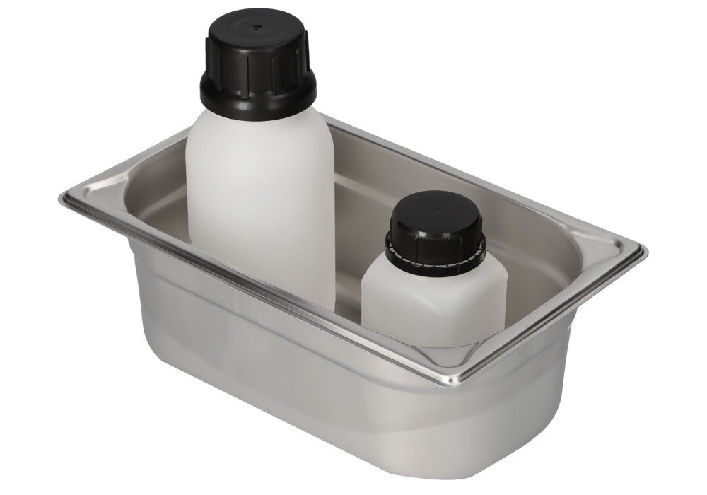 Small container GN 1/4-100, stainless steel, 2.7 litre capacity - 1