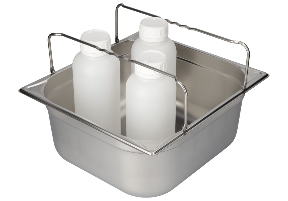 Small container GN-B 2/3-150, stainless steel, with handle, 12.7 litre capacity - 14