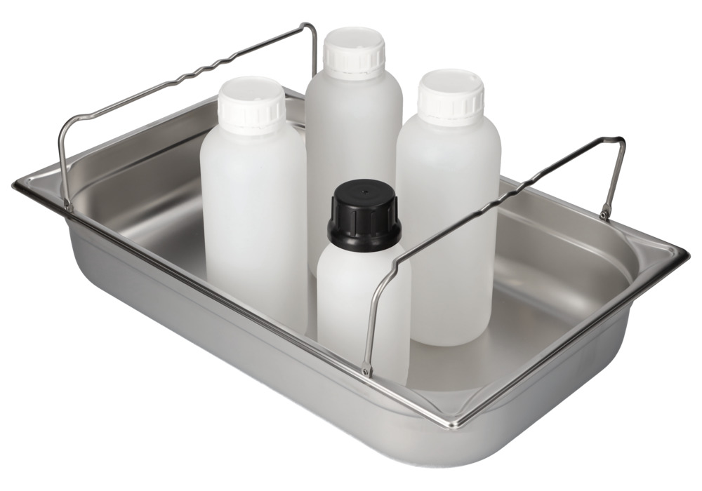 Small container GN-B 1/1-100, stainless steel, with handle, 13.3 litre capacity - 1