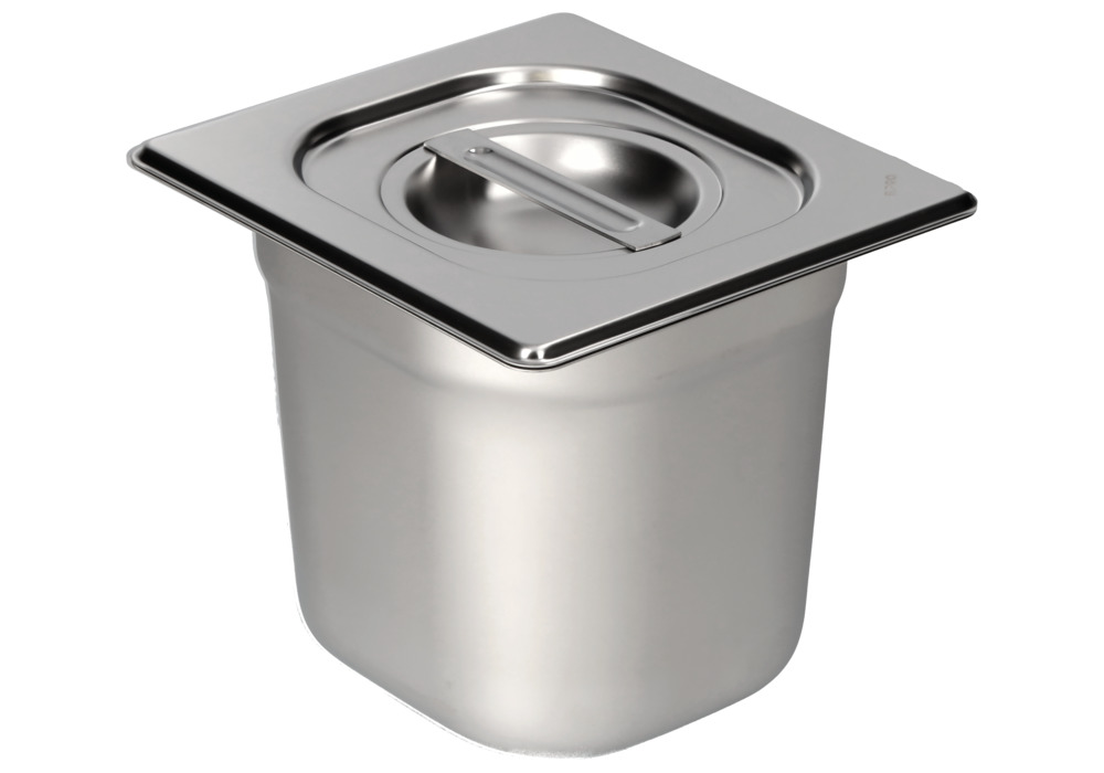 Lid for small container GN 1/6, stainless steel - 3