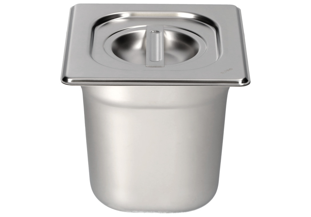 Lid for small container GN 1/6, stainless steel - 1