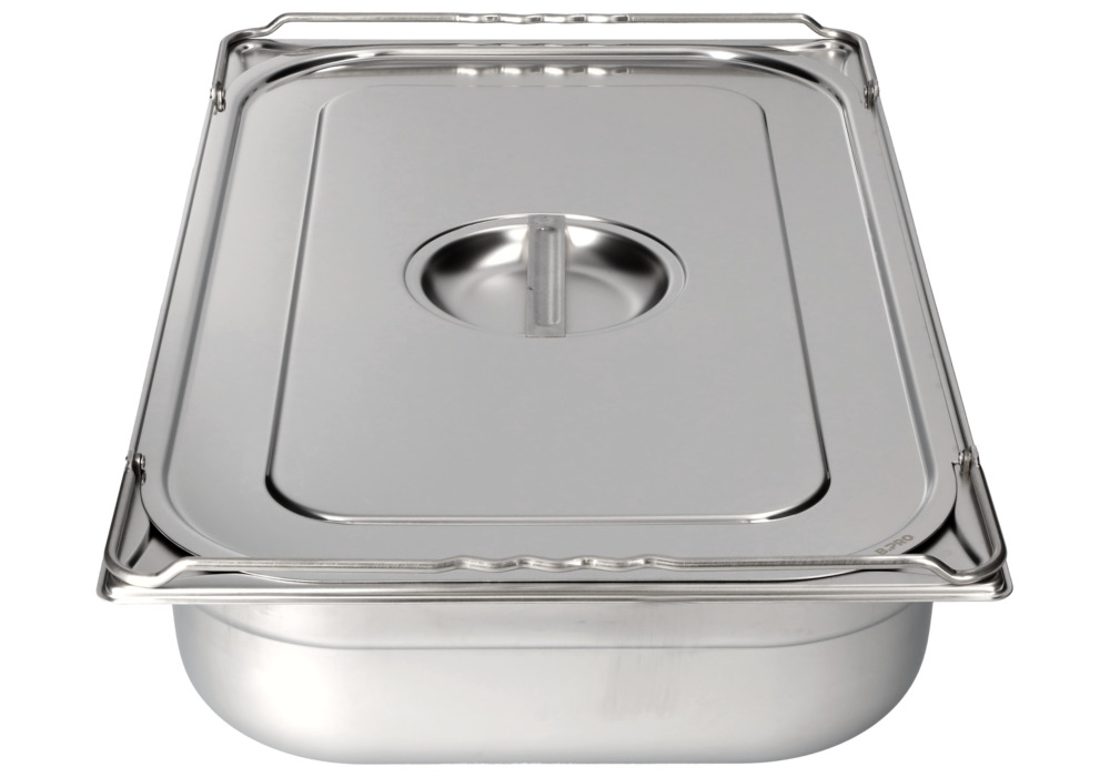 Lid for small container GN 1/2, stainless steel - 3