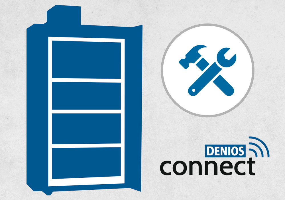 Überprüfung Li-Ionen SafeStore-Pro, mit Denios-Connect - 1