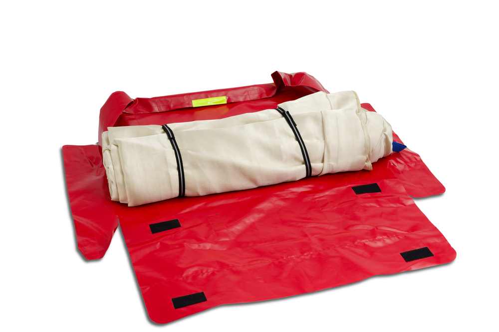 Surface-mounted cabinet with large fire blanket, 6000 x 8000 mm - 2