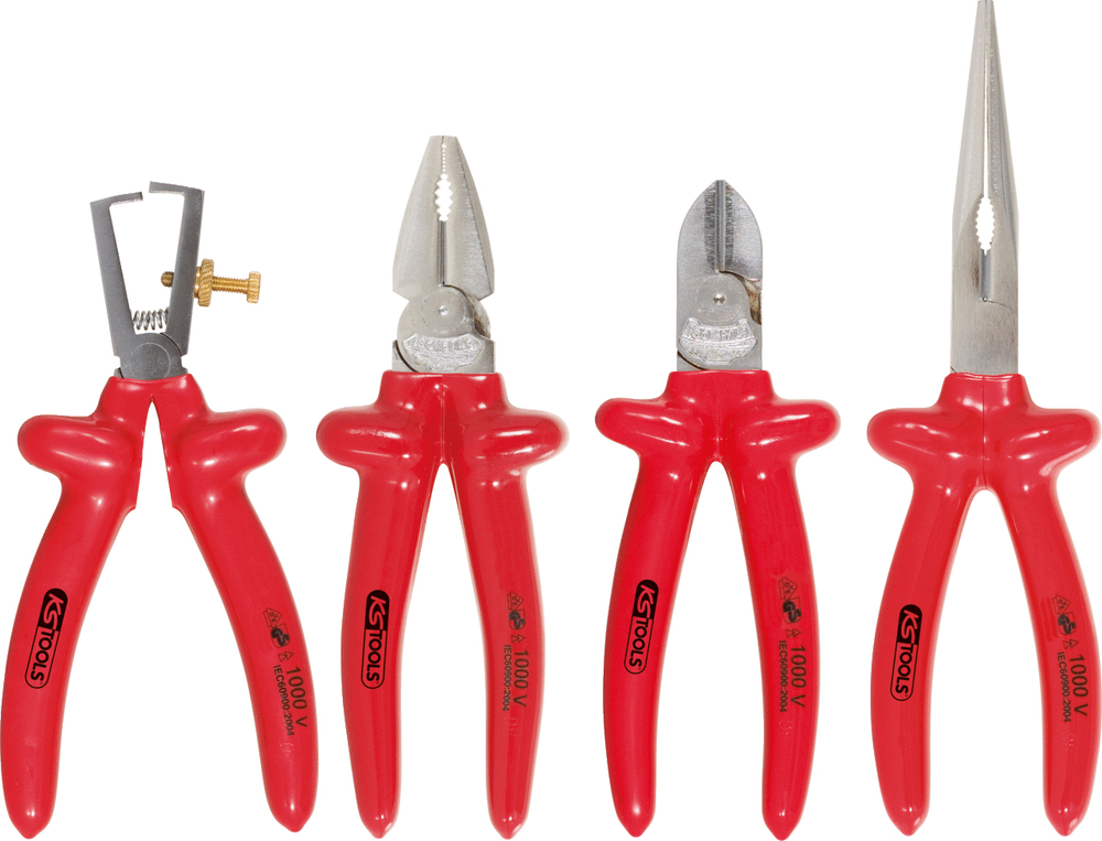 KS Tools pliers set, 1000 V, variant 2, dip insulation - 1