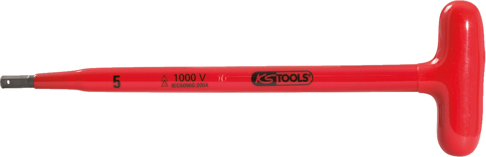 KS Tools Innensechskantschlüssel mit T-Griff, 1000 V, 3 x 120 mm, Tauchisolierung - 1