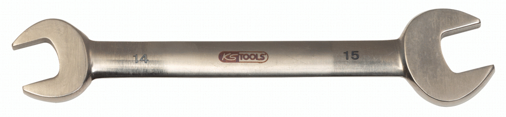 Chiave fissa doppia KS Tools, titano, 11 x 14 mm, ultra-leggera, antimagnetica - 1
