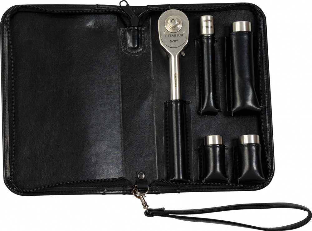 KS Tools 3/8" socket set, titanium, 5-piece, extremely light, anti-magnetic - 1