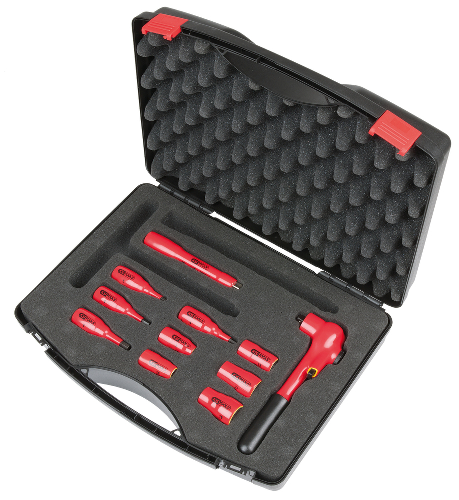 KS Tools 3/8" hex wrench set, 1000 V, 11-piece, variant 1, plastic case, dip insulation - 2