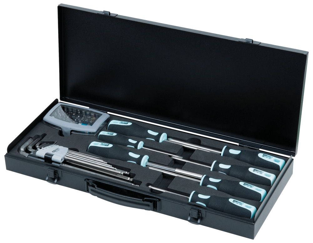 Set di utensili 1/4" KS Tools, acciaio inox, 48 pezzi, con cacciavite e set di inserti - 3
