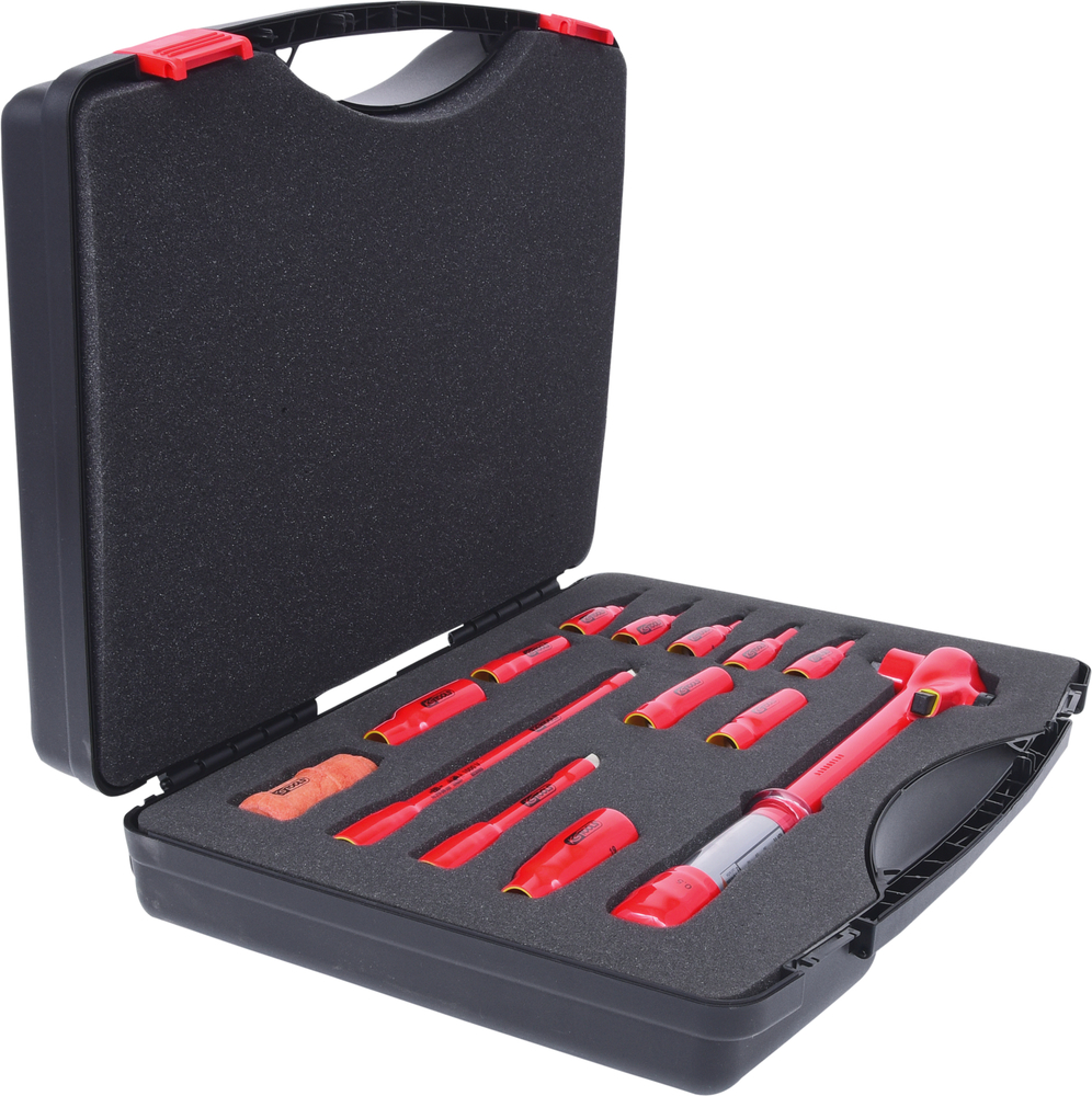 KS Tools 3/8" Steckschlüssel-Set, 1000 V, 14-teilig, mit (Bit-)Stecknüssen, Kunststoffkoffer - 4
