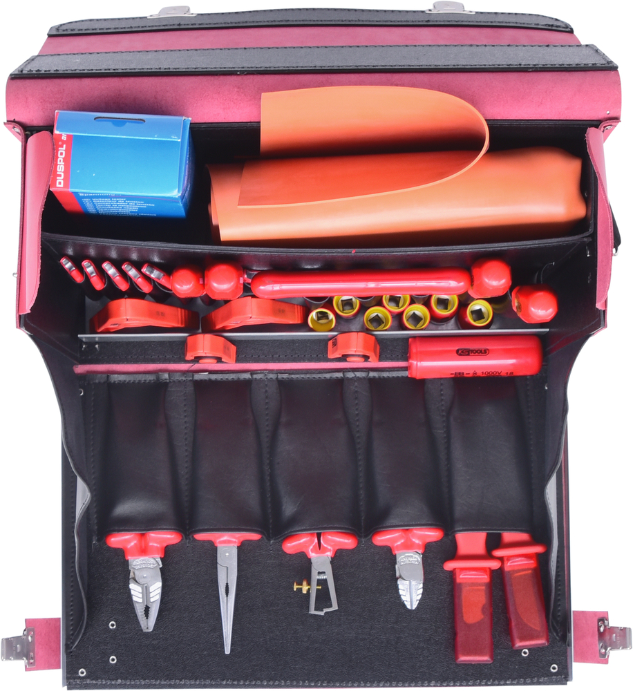 Jeu d'outils d'électricien KS Tools, 1000 V, 36 outils, coffret en cuir de bœuf, isolé - 5