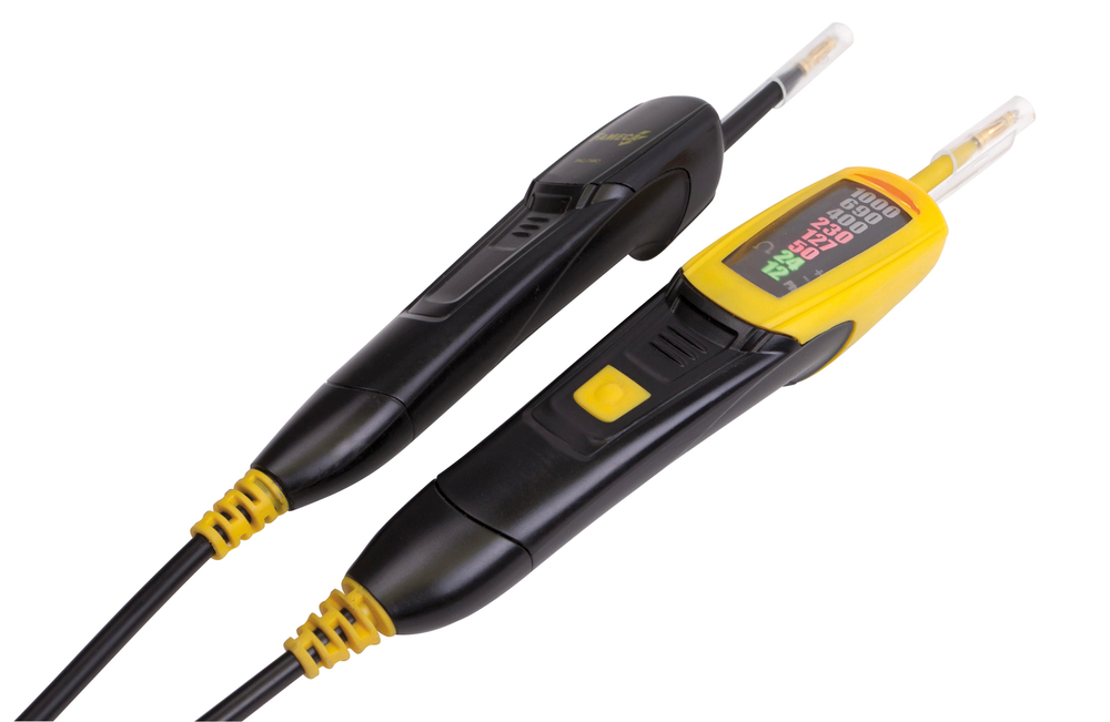 Comprobador de tensión KS Tools , 12 - 1000 V, IP65, bipolar , con alarma acústica - 5