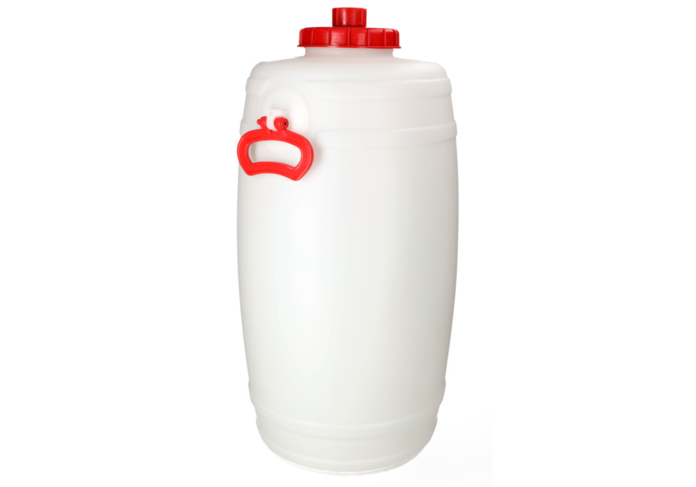 Kunststoff-Fass mit Auslaufhahn, 50 Liter Volumen - 9