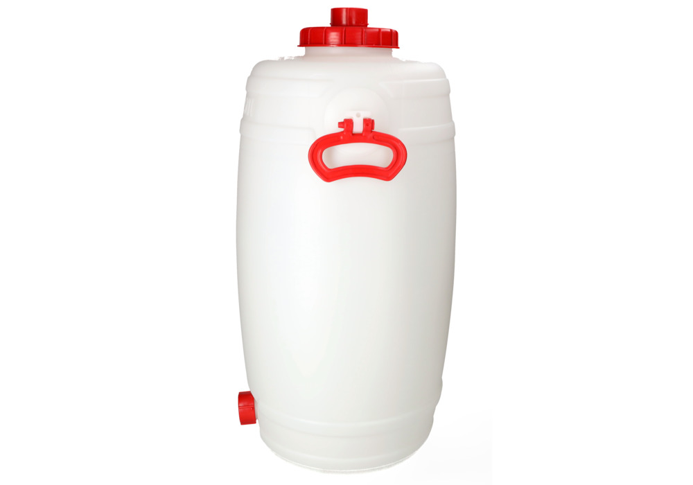 Kunststoff-Fass mit Auslaufhahn, 50 Liter Volumen - 8