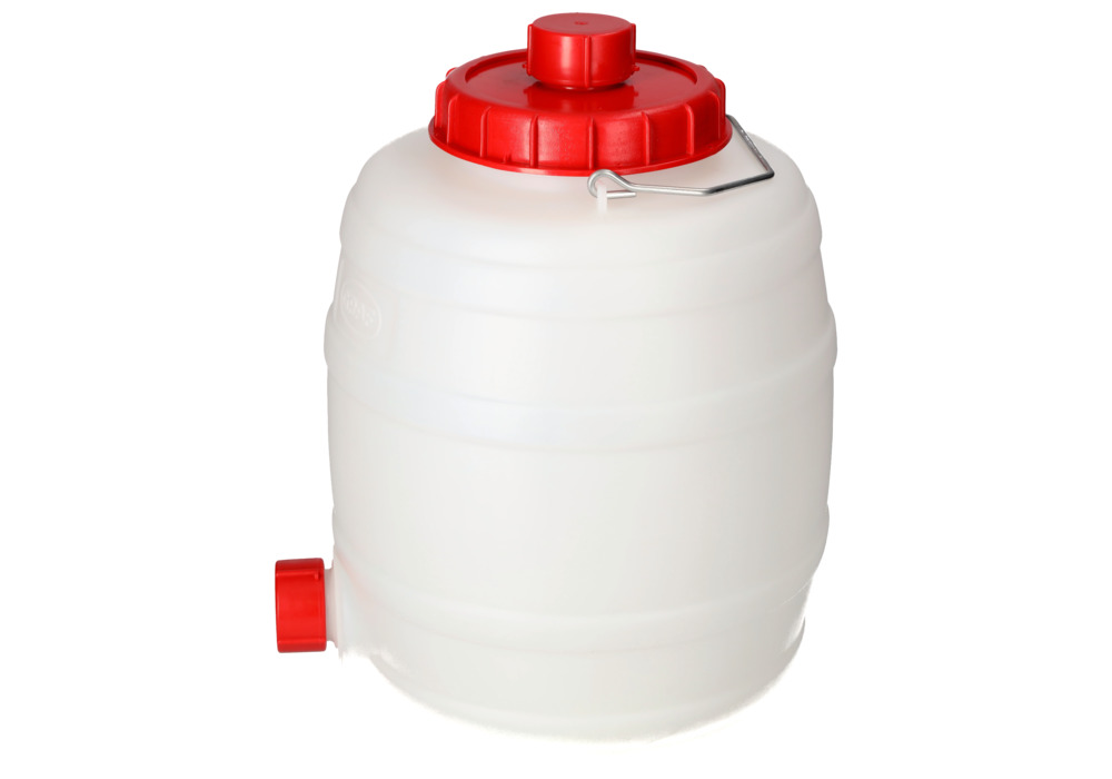 Kunststoff-Fass mit Auslaufhahn, 15 Liter Volumen - 8