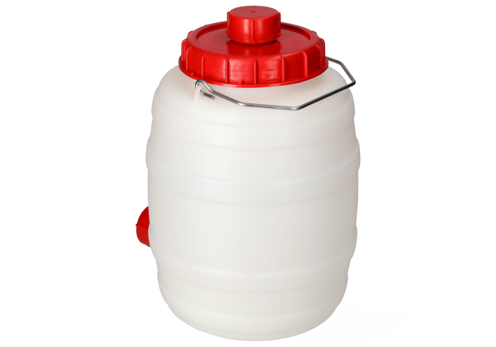 Kunststoff-Fass mit Auslaufhahn, 10 Liter Volumen - 9