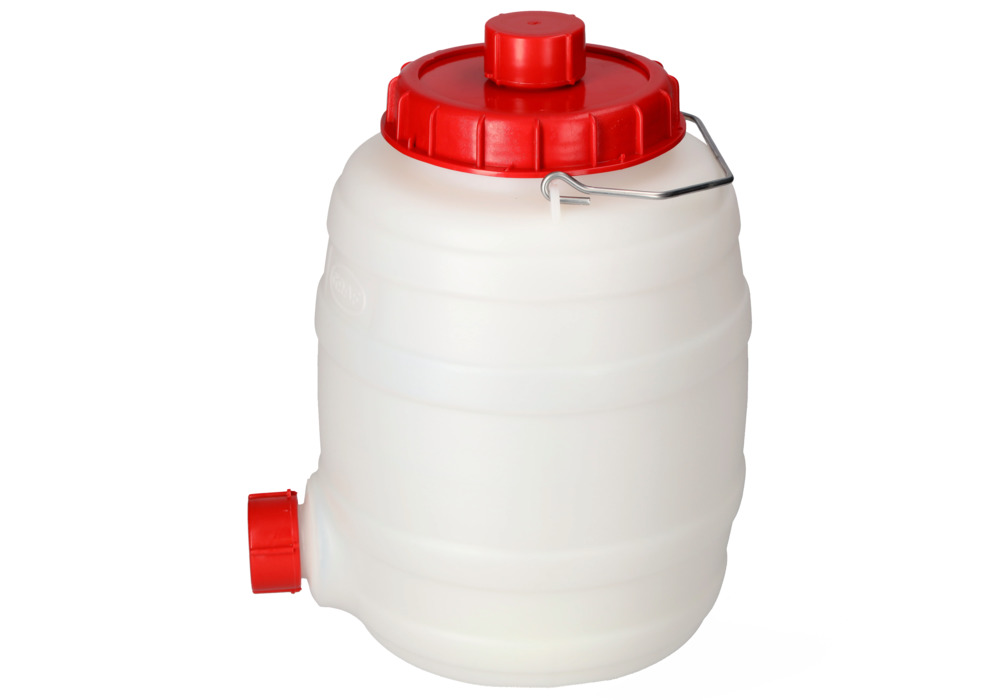 Kunststoff-Fass mit Auslaufhahn, 10 Liter Volumen - 8