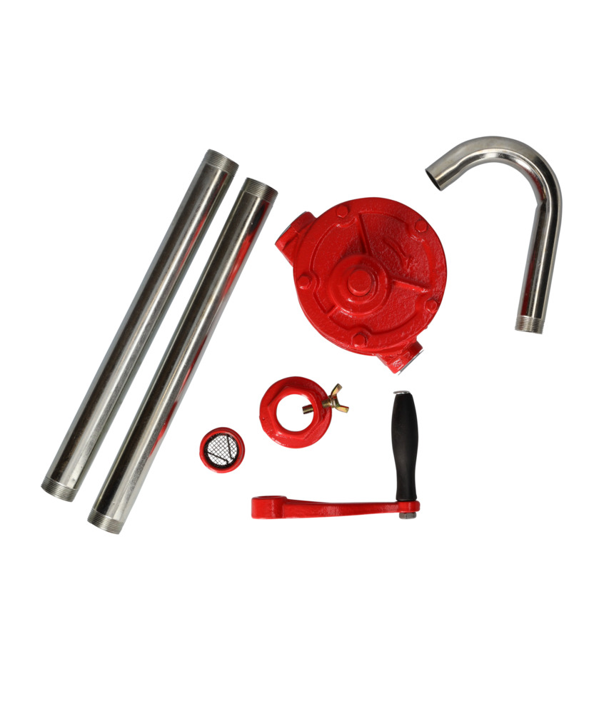 Hand operated rotation pump, cast iron, with steel submersion pipe - 4