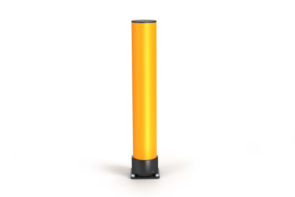 Rammschutz-Poller aus Kunststoff, Höhe 900 mm, gelb - 2